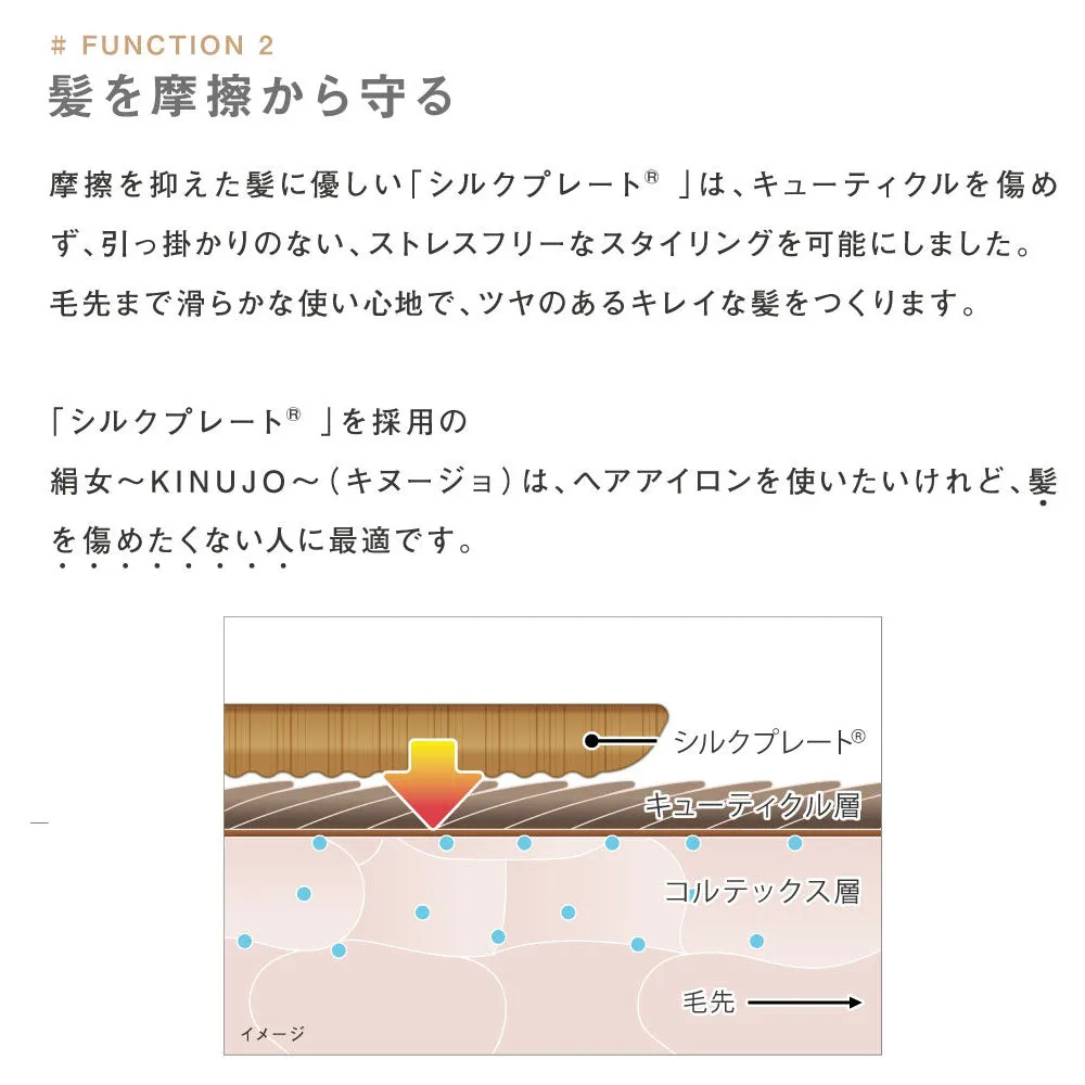 【加盟店限定10%OFF】KINUJO SILKPLATE スレートアイロン　