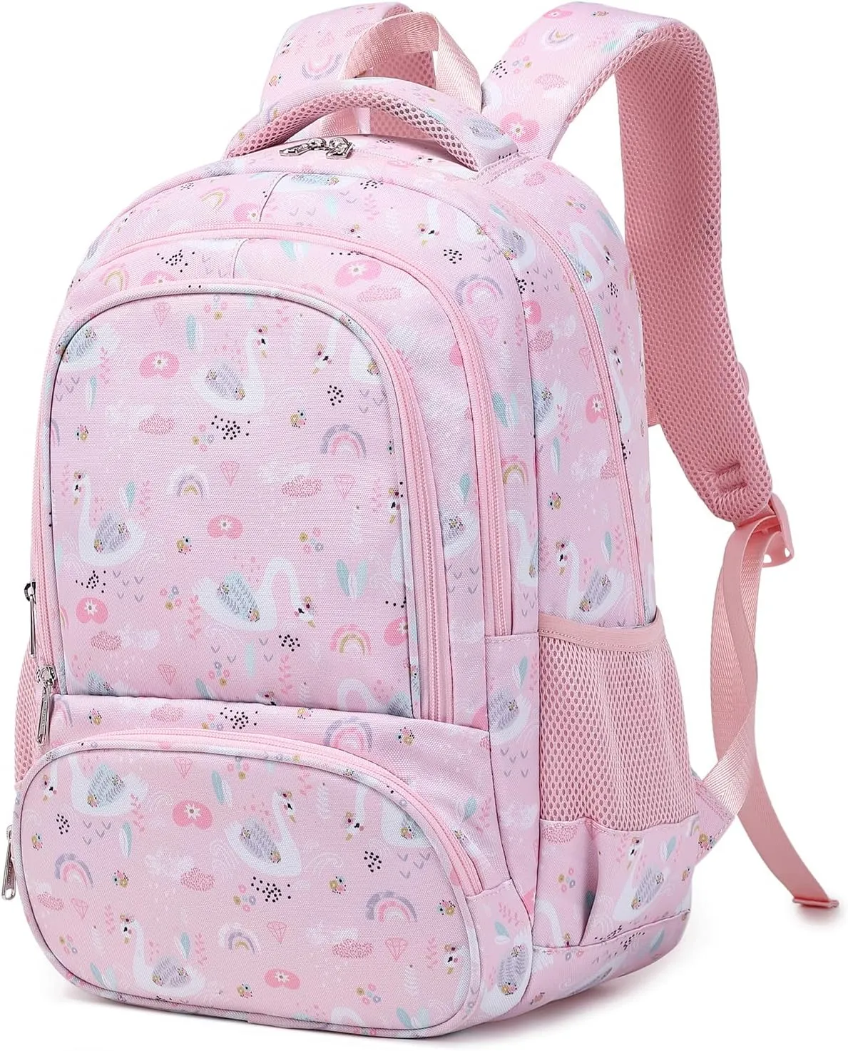 abshoo Lightweight Swan Kids Backpack For School Girls Elementary Kindergarten Bookbag School Bags (Swan)