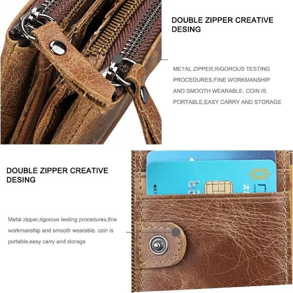 Bifold Genuine Leather RFID Protected Wallet - 5 Colors