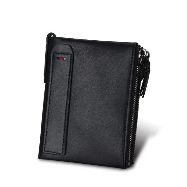 Bifold Genuine Leather RFID Protected Wallet - 5 Colors