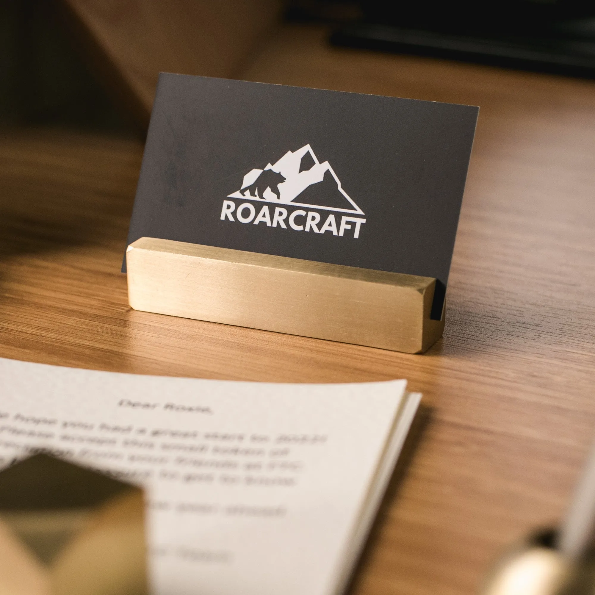 Brass Business Card Holder