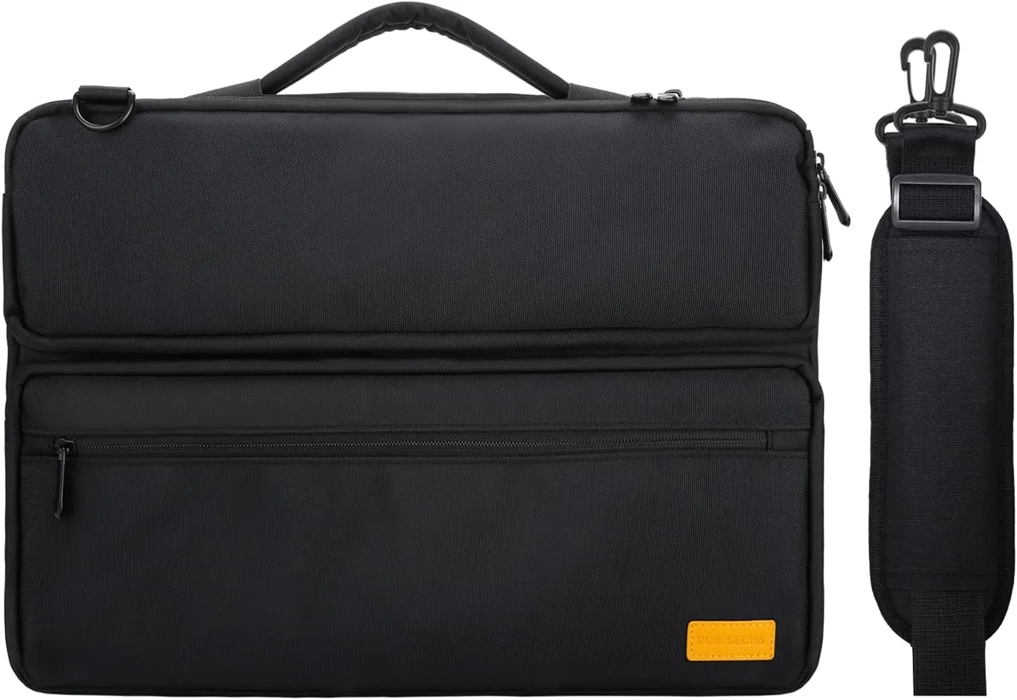 DOB SECHS 15.6 inch Laptop Briefcase, Business Laptop Bag, Messenger Bag, Computer Bags for Men Women, Classic Slim Briefcase, Shoulder Bag for Computer/Notebook/MacBook