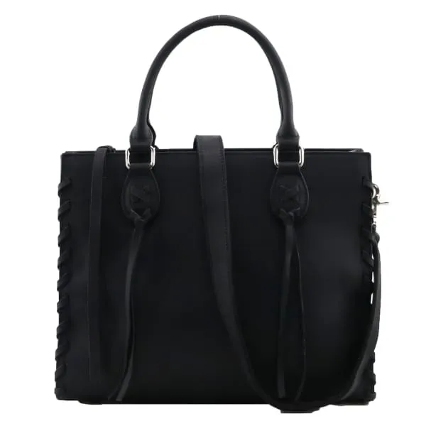 Emma Locking Leather Satchel