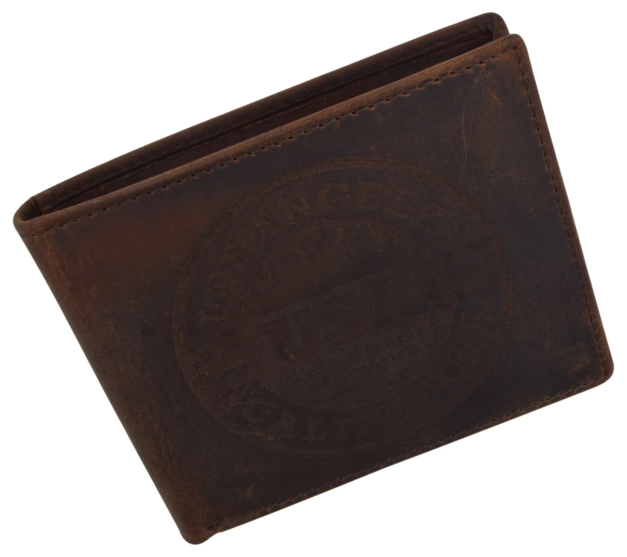 Los Angeles Mens RFID Genuine Leather Card ID Bifold Wallet /53HTC Los Angeles