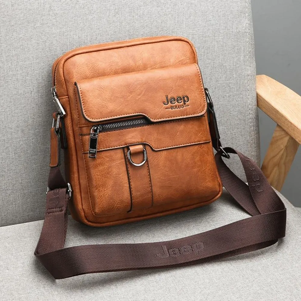 men's leather handbags shoulder work messenger travel handbag ✈️ free.shipping