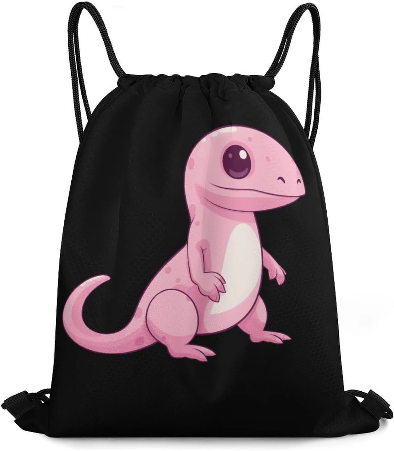 Salamander Drawstring Backpack Lightweight String Bag Sports Sackpack Cinch Bags for Gym Travel