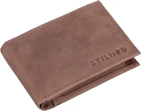 STILORD 'Lincoln' Mini Wallet RFID Leather Men's Slim Wallet Mini Wallet Small NFC Protector Small Wallet Genuine Leather in Gift Box Small
