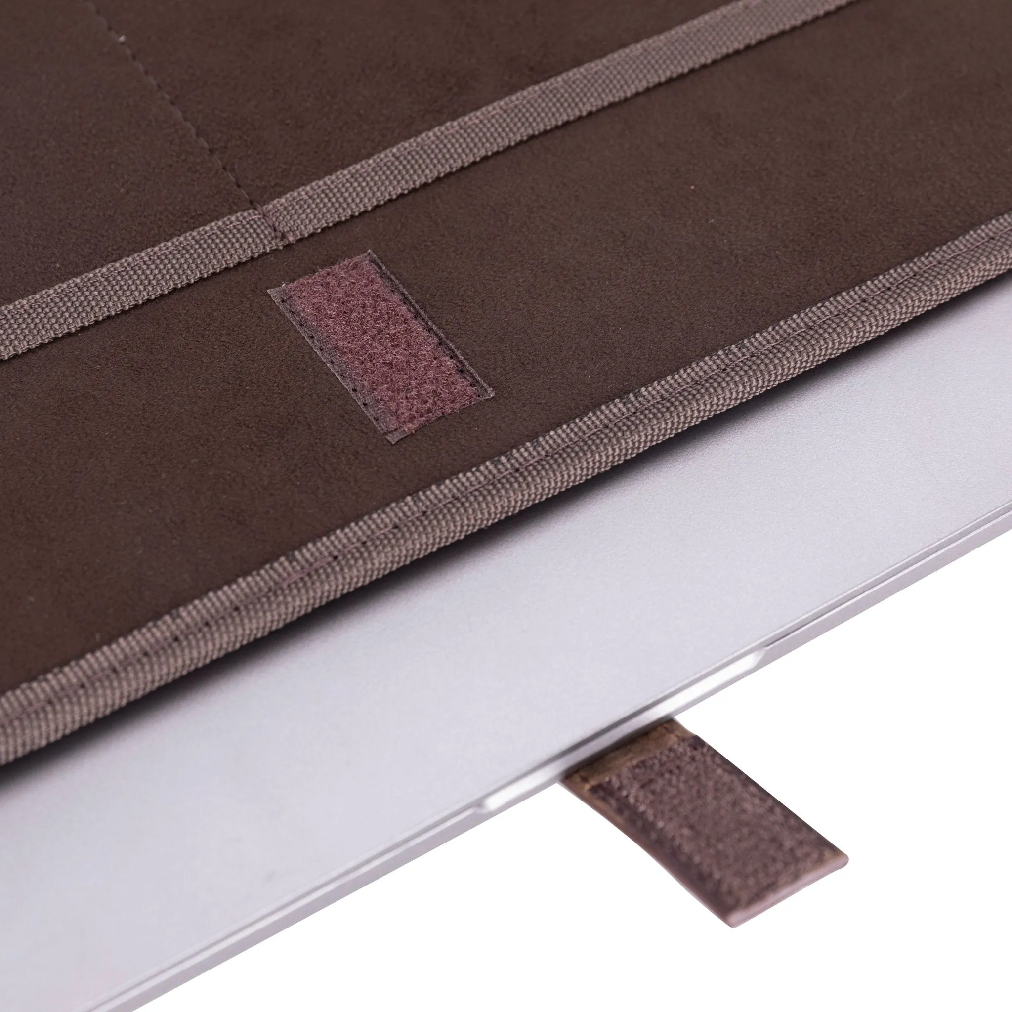 Thasos Leather Business Briefcase / Laptop Case 16", Distressed Coffee