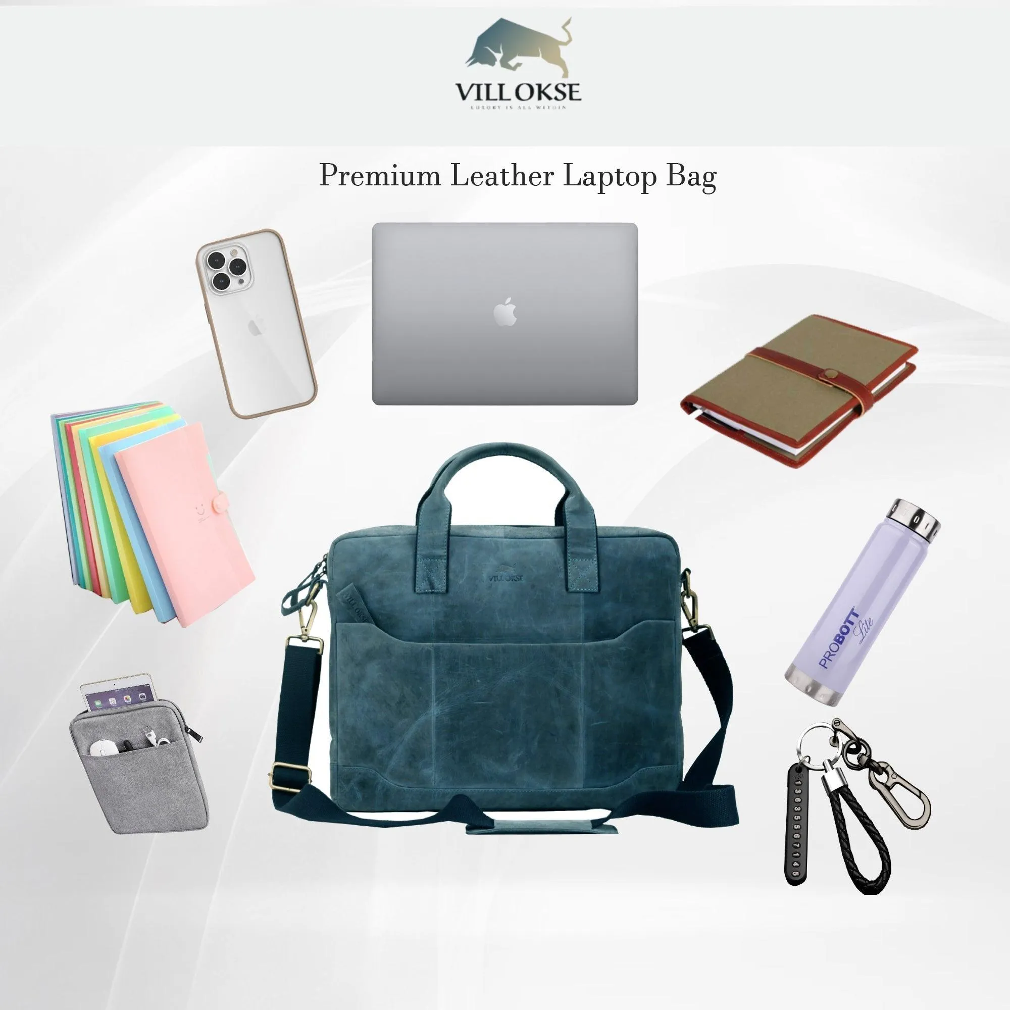 The Hector - Genuine Leather Laptop Bag