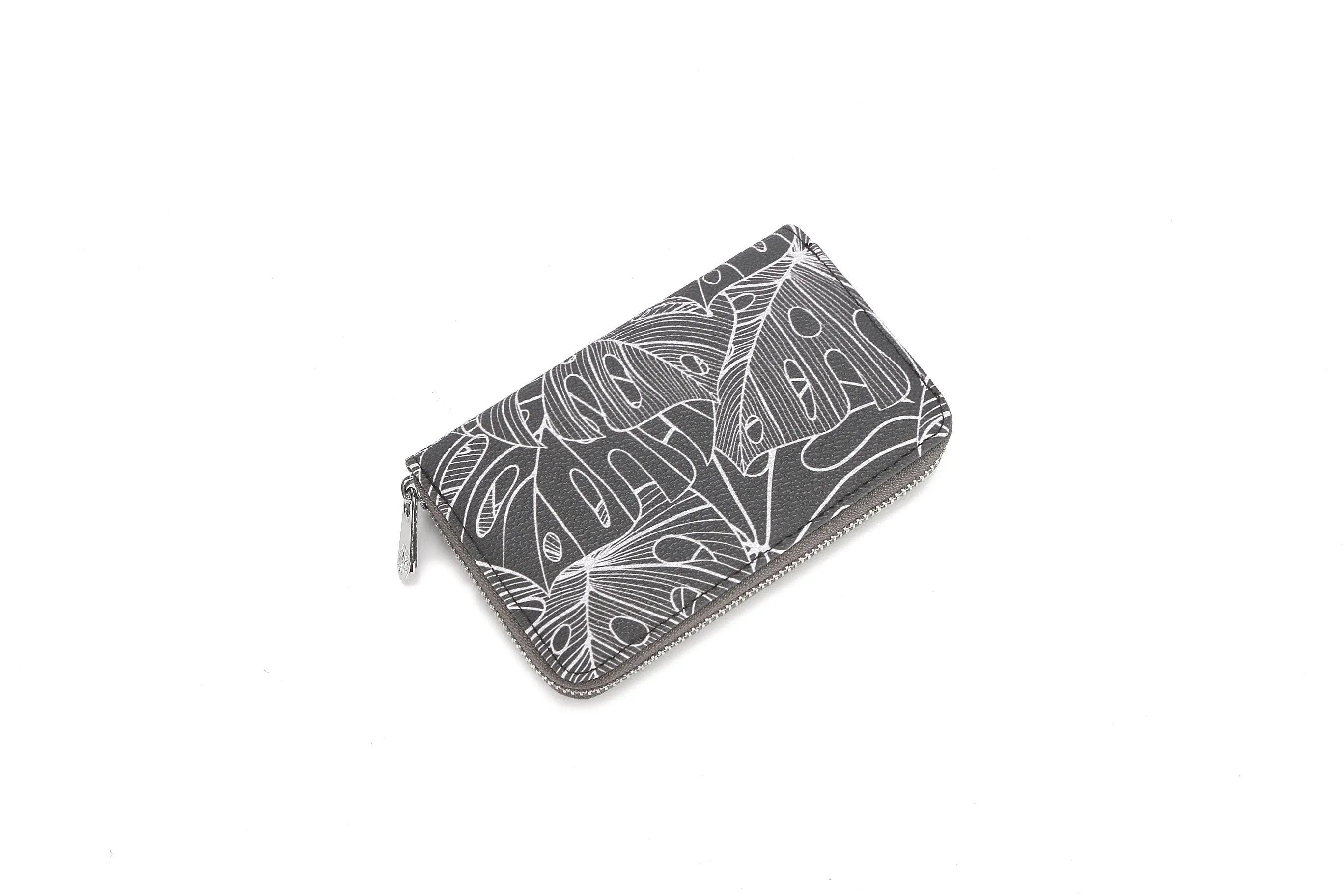 Wallet Chloe Monstera Lines Grey